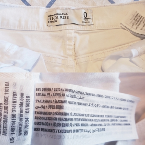 🪴BOGO FREE🪴 Abercrombie High Rise Denim Short Size 0/25 - Picture 4 of 4
